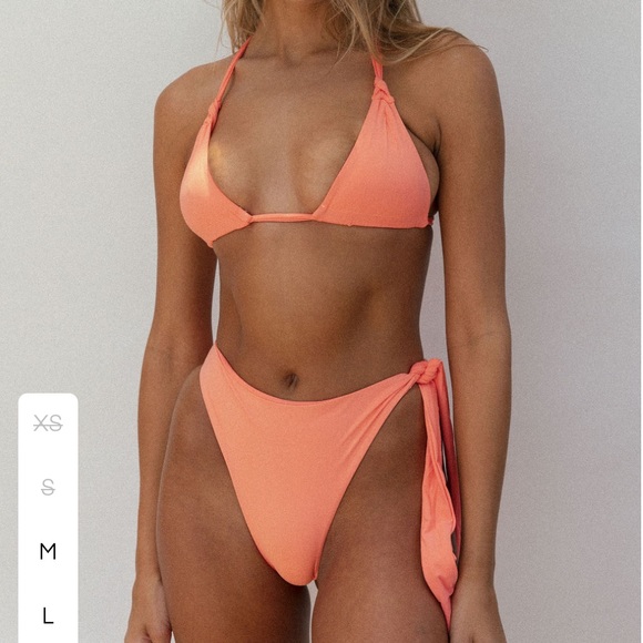 Stone Fox Swim Other - Stone Fox Swim Suit: 2 piece bikini - high waisted bottoms with tie on side